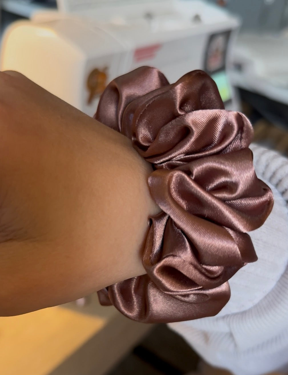 Handcrafted Satin Jumbo Scrunchie