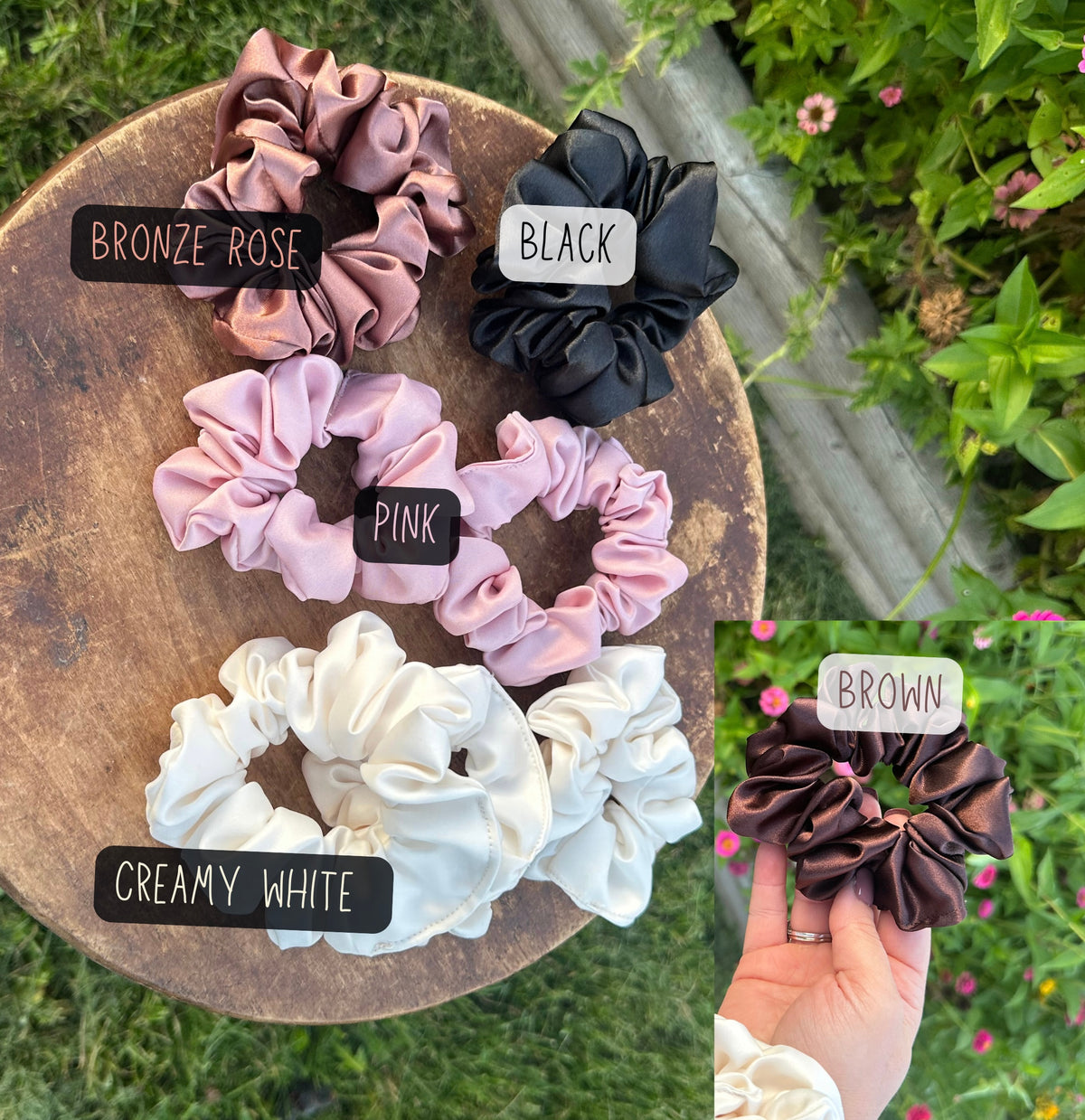 Handcrafted Satin Jumbo Scrunchie