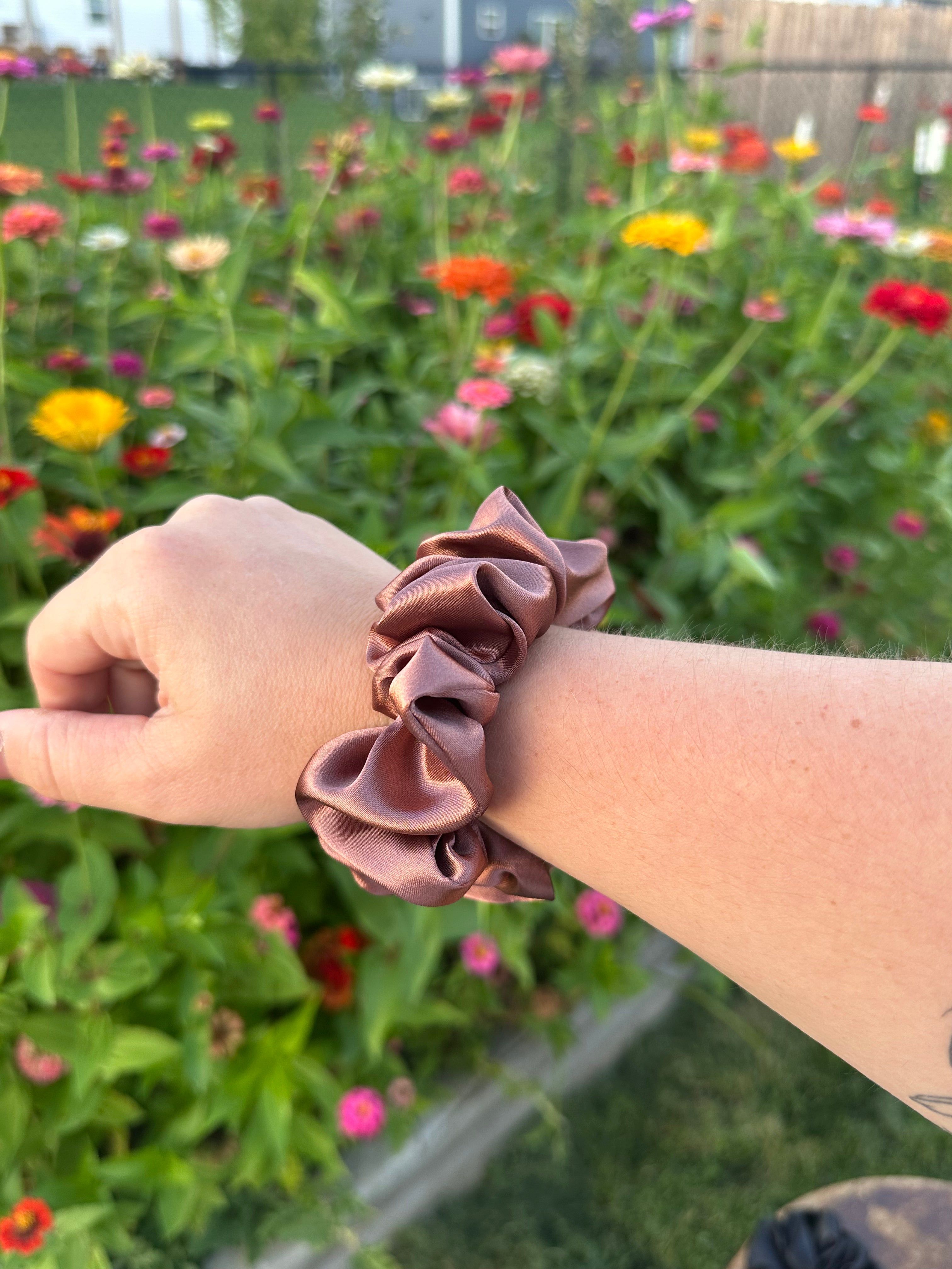 Handcrafted Satin Jumbo Scrunchie