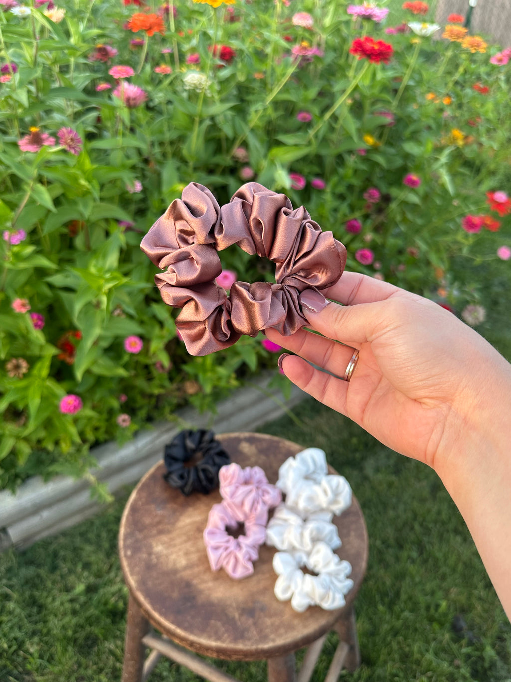 Handcrafted Satin Jumbo Scrunchie