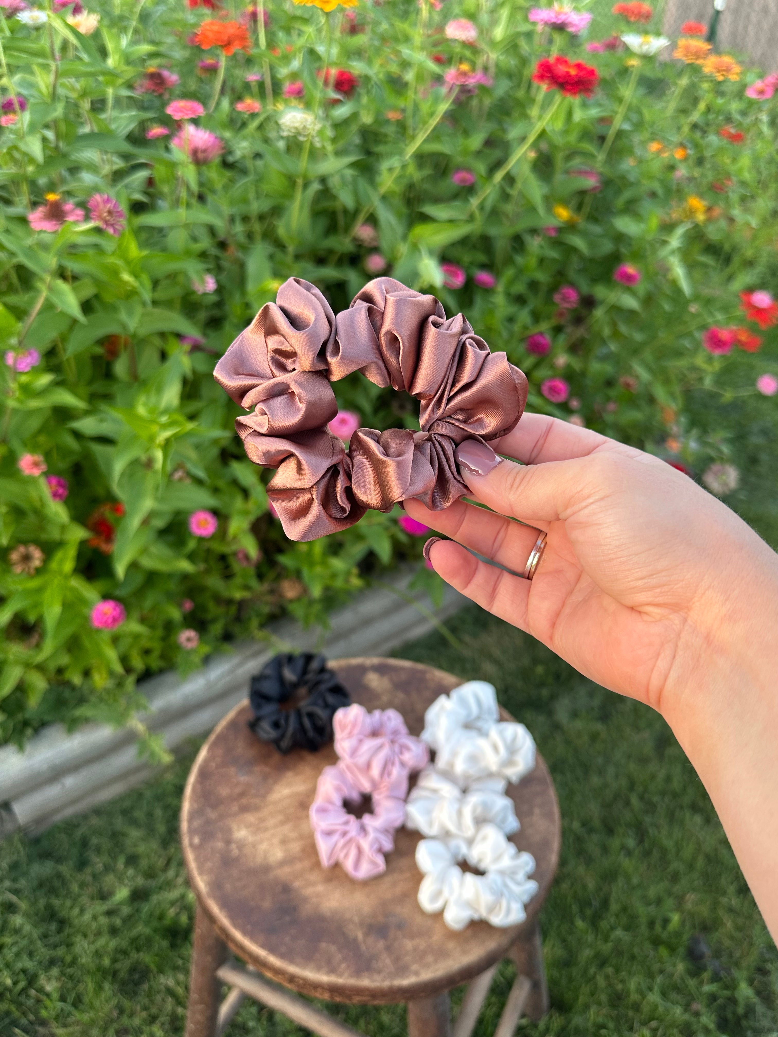 Handcrafted Satin Jumbo Scrunchie
