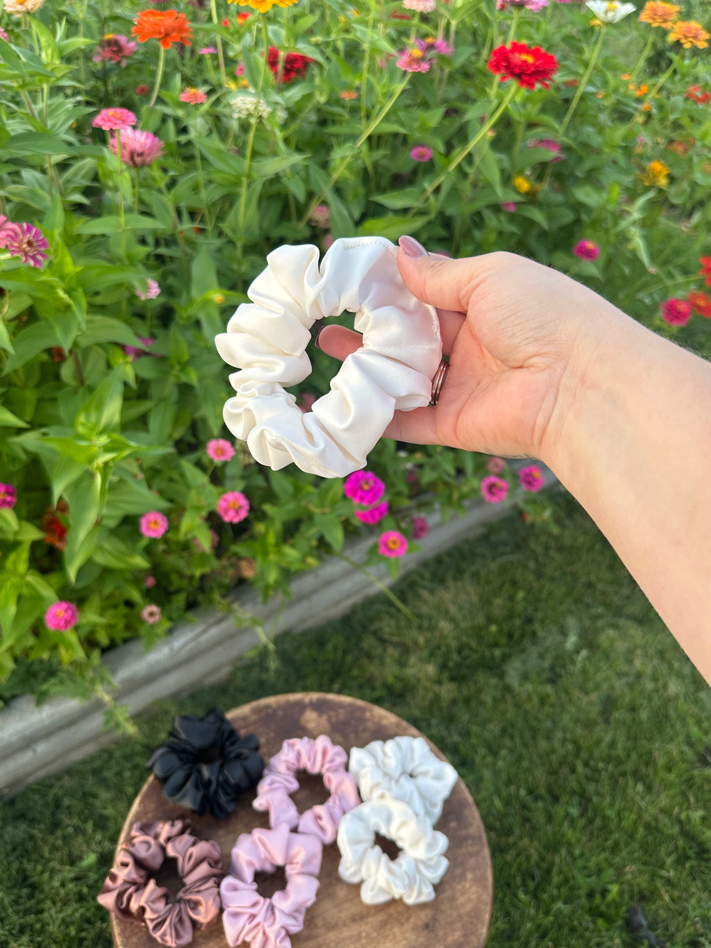 Handcrafted Satin Jumbo Scrunchie