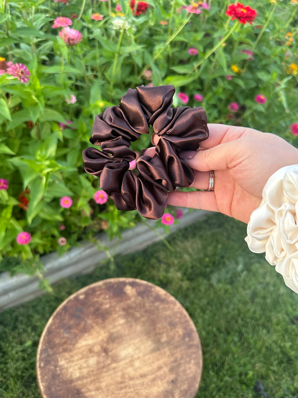 Handcrafted Satin Jumbo Scrunchie