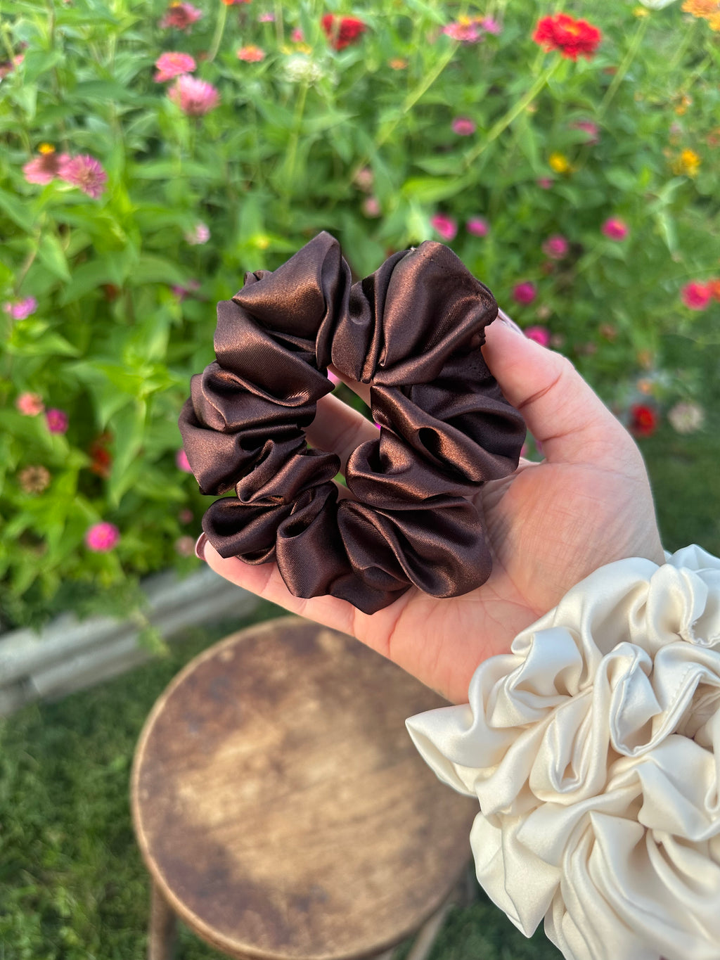 Handcrafted Satin Jumbo Scrunchie