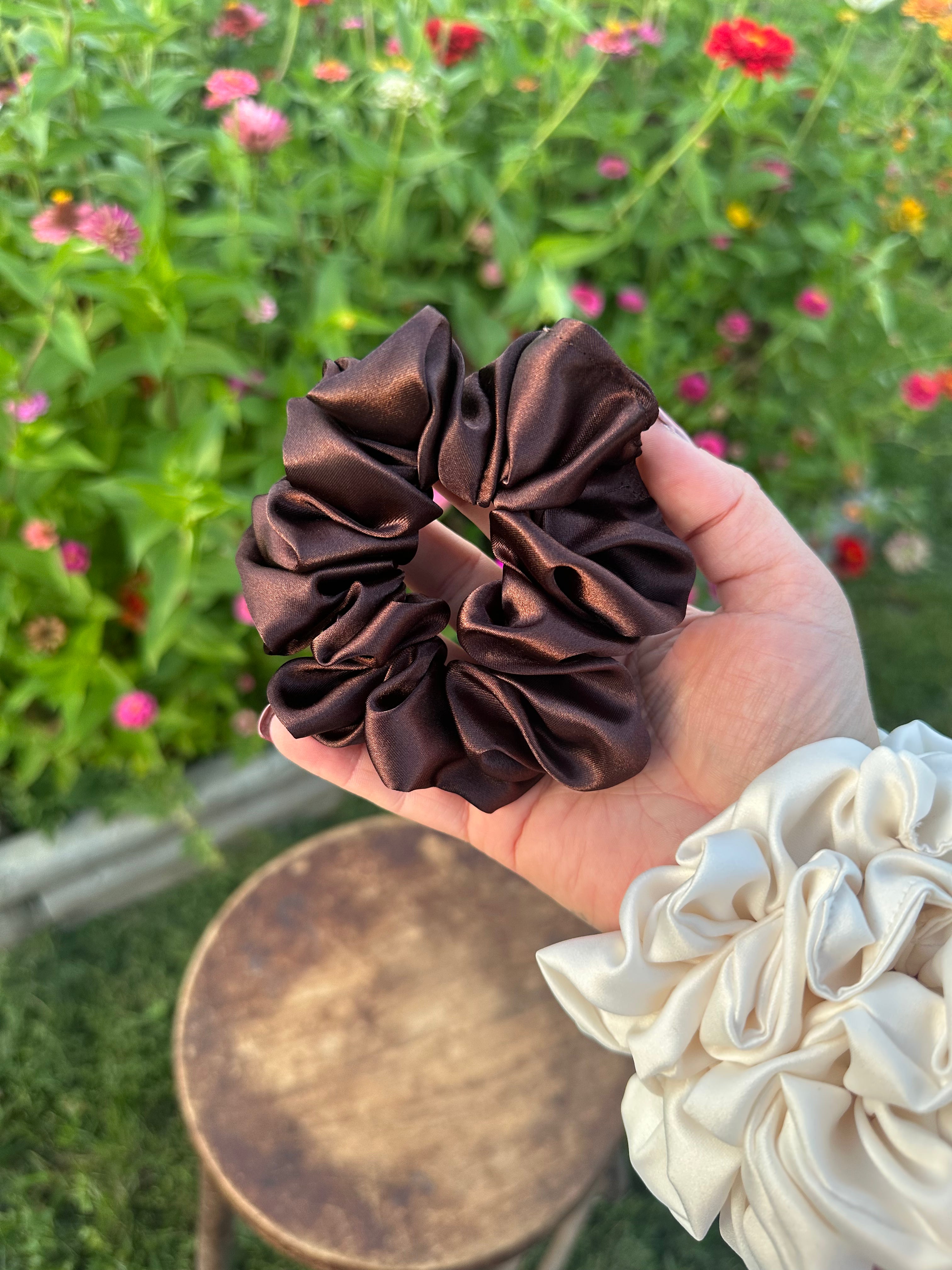 Handcrafted Satin Jumbo Scrunchie