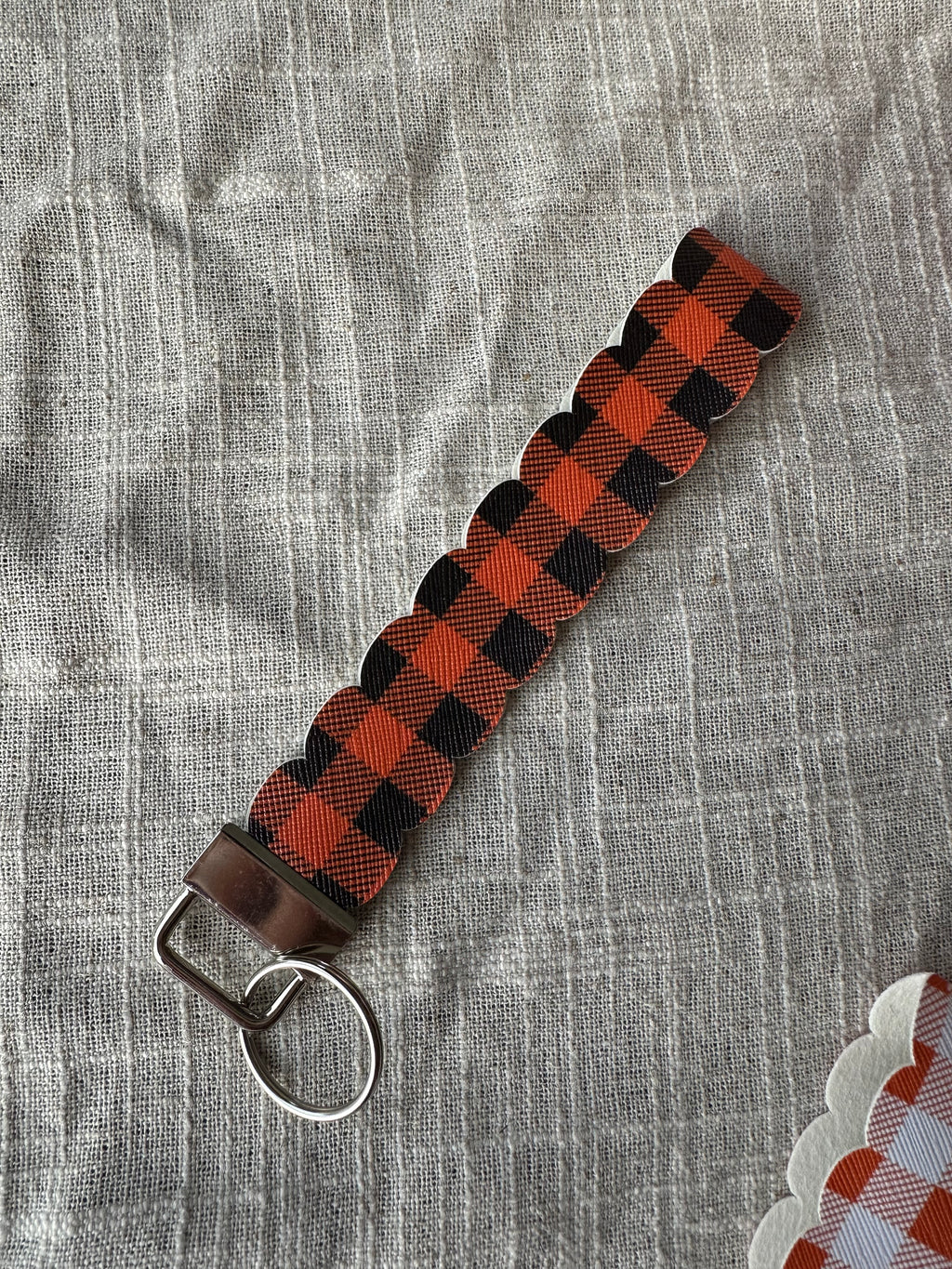Handcrafted Halloween & Fall Faux Leather Key Fob Wristlets