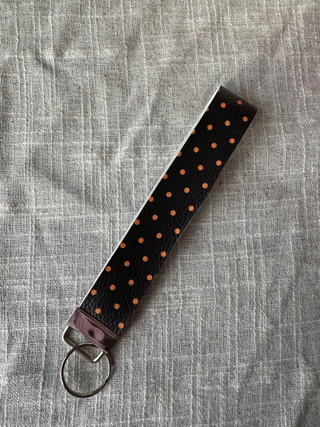 Handcrafted Halloween & Fall Faux Leather Key Fob Wristlets