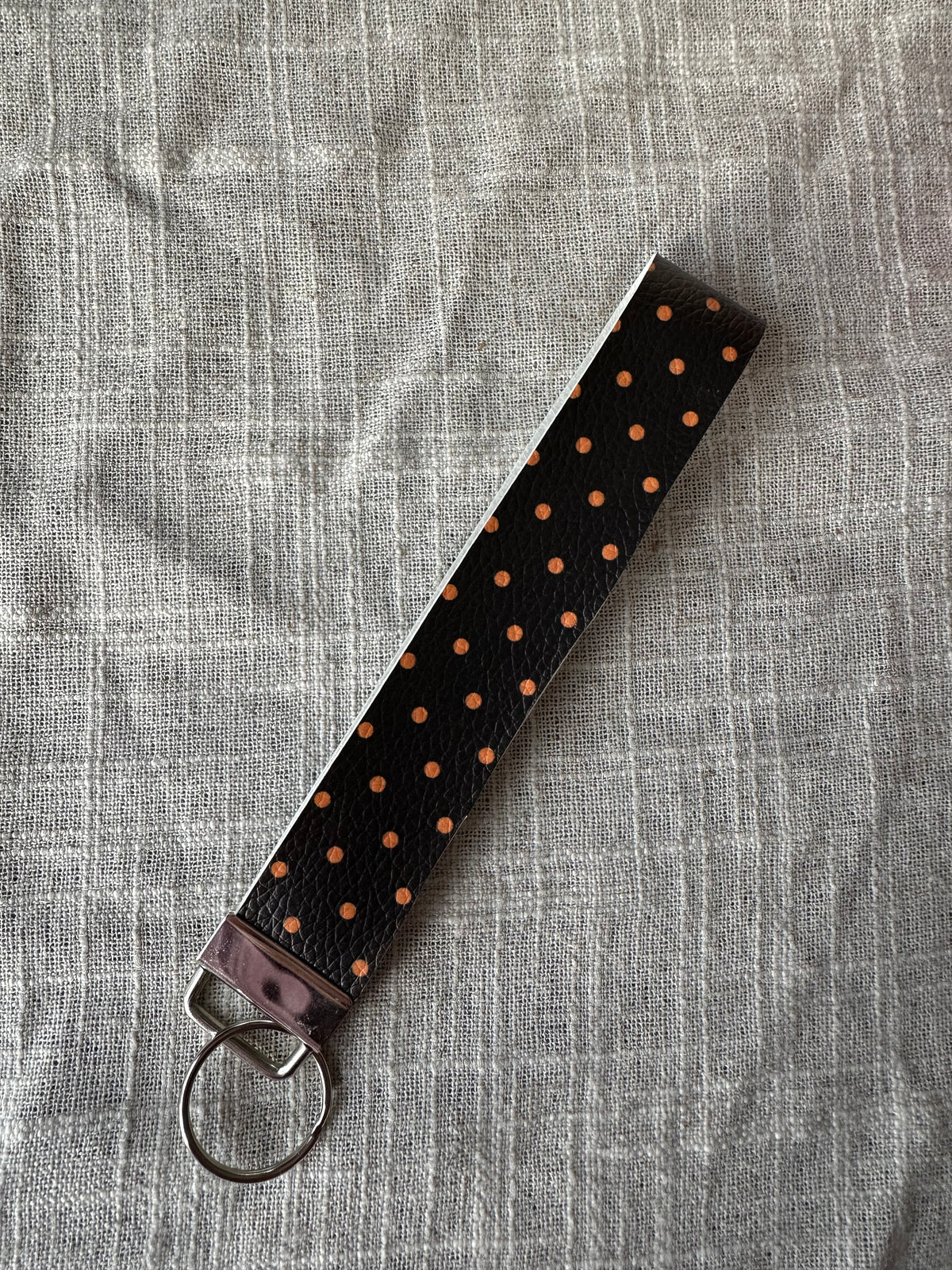 Handcrafted Halloween & Fall Faux Leather Key Fob Wristlets