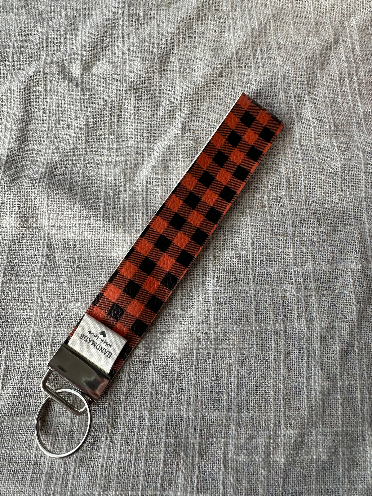 Handcrafted Halloween & Fall Faux Leather Key Fob Wristlets